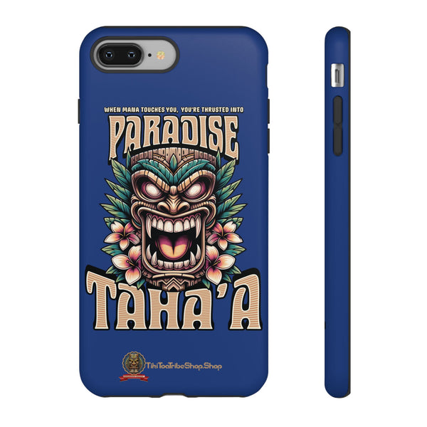 Tahaa – Coque Antichoc Premium « Tiki Féroce » | Design Tribal & Protection Maximale