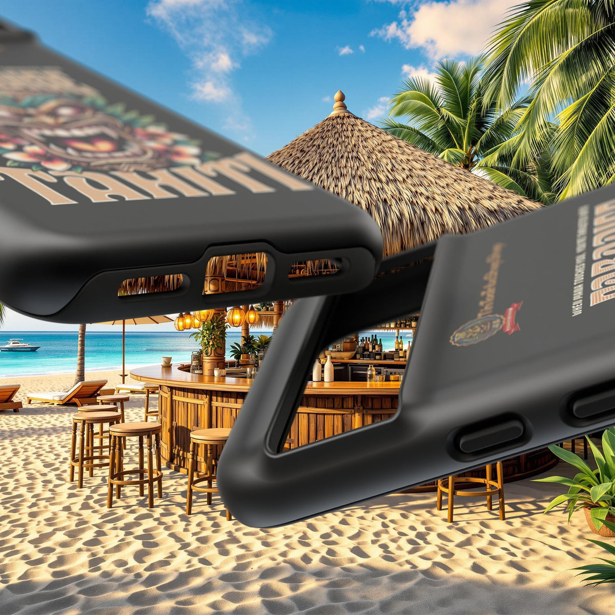 Tahiti – Coque Antichoc Premium Tiki Royal