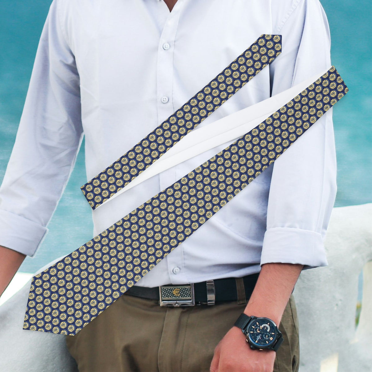 Moroni Graphic Dots inspiration tie