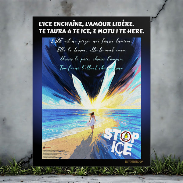 Posters Anti-ICE Polynésie – Affiches de Sensibilisation Contre la Drogue “Paruru i te ora – Brisons les chaînes de l’ICE”