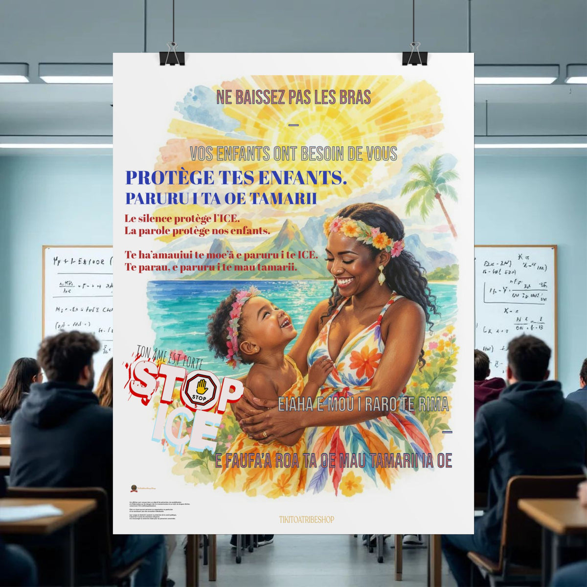 Posters Anti-ICE Polynésie – Affiches de Sensibilisation Contre la Drogue “Paruru i te ora – Brisons les chaînes de l’ICE”