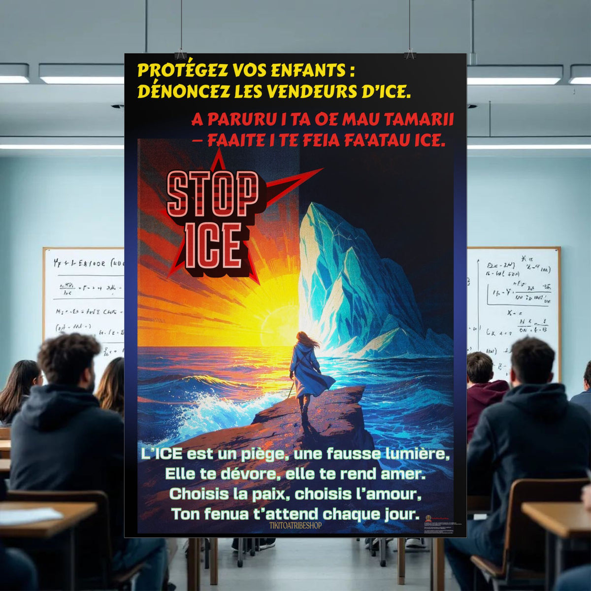 Posters Anti-ICE Polynésie – Affiches de Sensibilisation Contre la Drogue “Paruru i te ora – Brisons les chaînes de l’ICE”