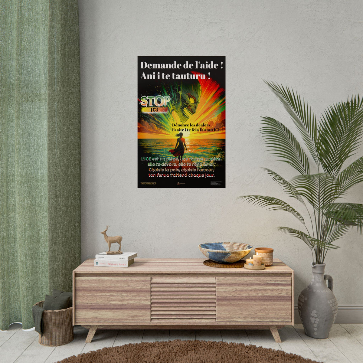 Posters Anti-ICE Polynésie – Affiches de Sensibilisation Contre la Drogue “Paruru i te ora – Brisons les chaînes de l’ICE”