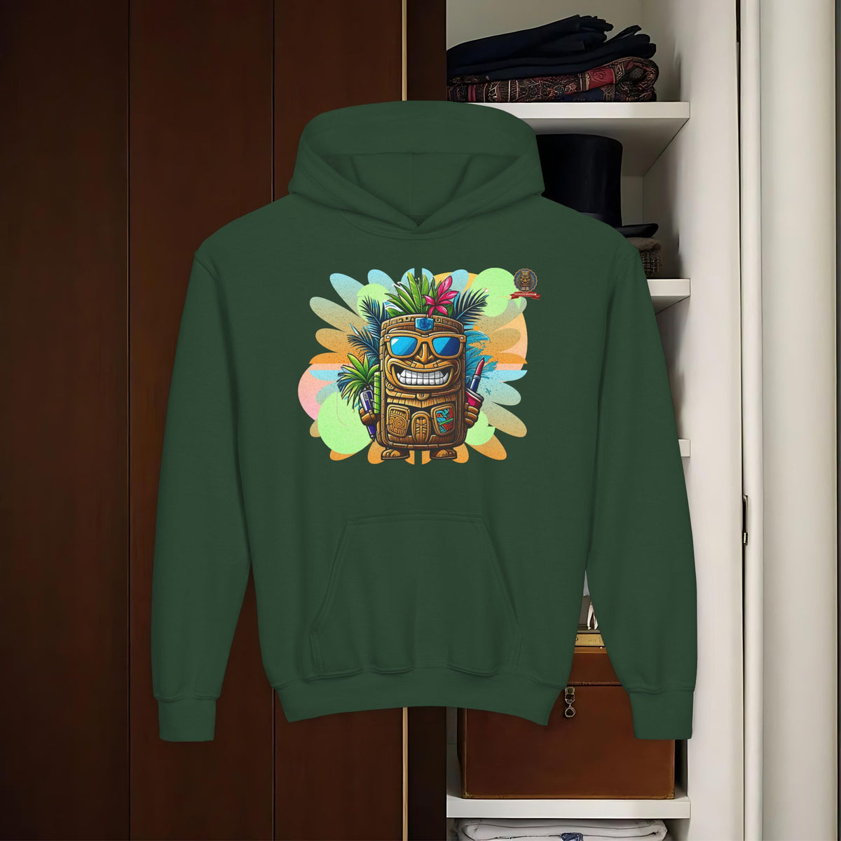THE TIKI SPIRIT - Thick hooded sweatshirt for youth
