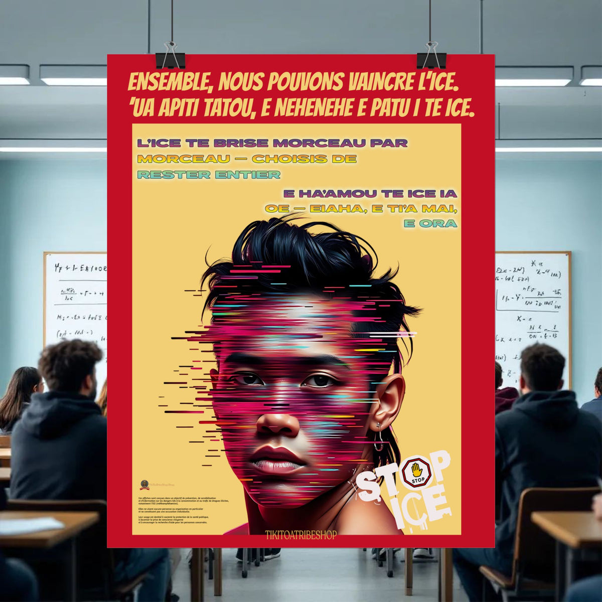 Posters Anti-ICE Polynésie – Affiches de Sensibilisation Contre la Drogue “Paruru i te ora – Brisons les chaînes de l’ICE”