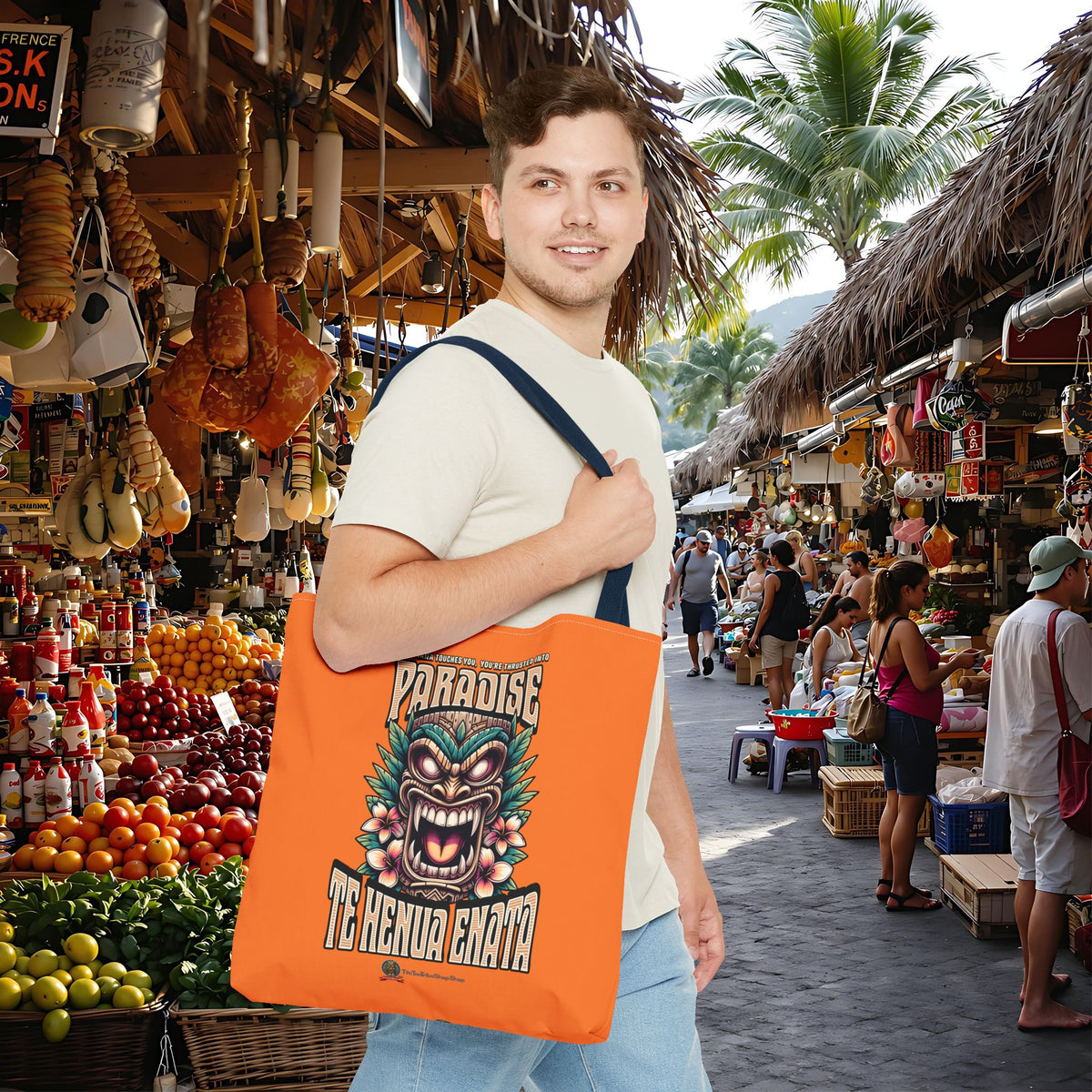 TE HENUA ENATA PARADISE Tote Bag