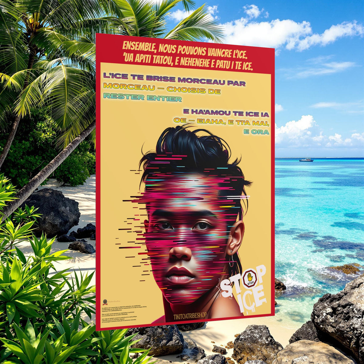 Posters Anti-ICE Polynésie – Affiches de Sensibilisation Contre la Drogue “Paruru i te ora – Brisons les chaînes de l’ICE”