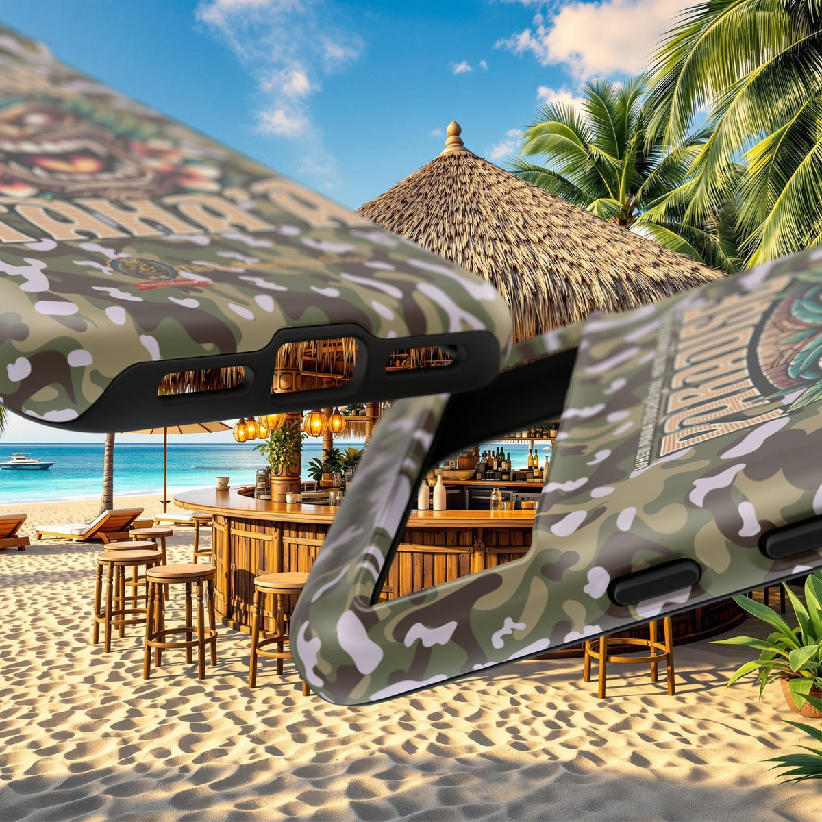 Tahaa – Coque Antichoc Premium « Tiki Féroce » | Design Tribal & Protection Maximale