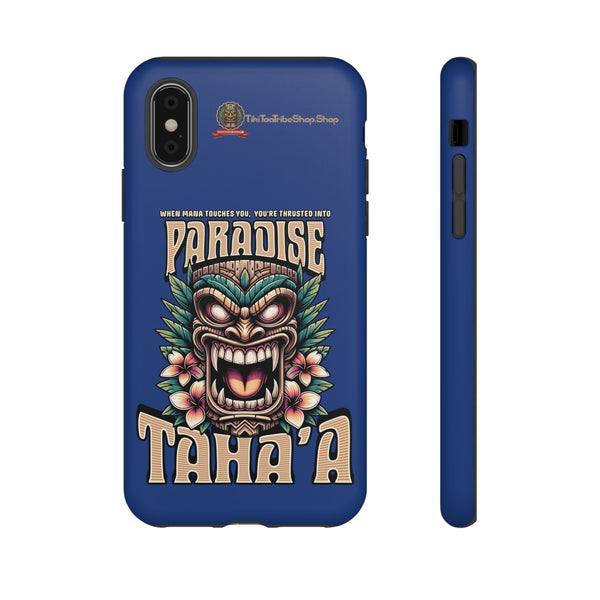 Tahaa – Coque Antichoc Premium « Tiki Féroce » | Design Tribal & Protection Maximale