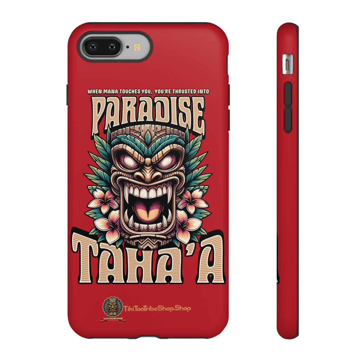 Tahaa – Coque Antichoc Premium « Tiki Féroce » | Design Tribal & Protection Maximale