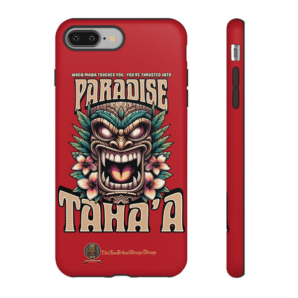 Tahaa – Coque Antichoc Premium « Tiki Féroce » | Design Tribal & Protection Maximale