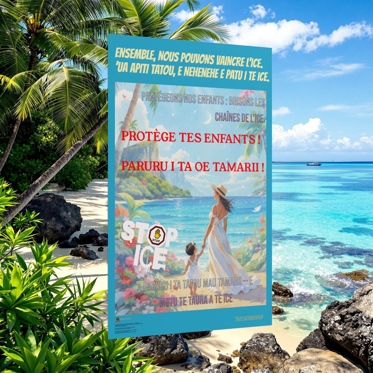 Posters Anti-ICE Polynésie – Affiches de Sensibilisation Contre la Drogue “Paruru i te ora – Brisons les chaînes de l’ICE”