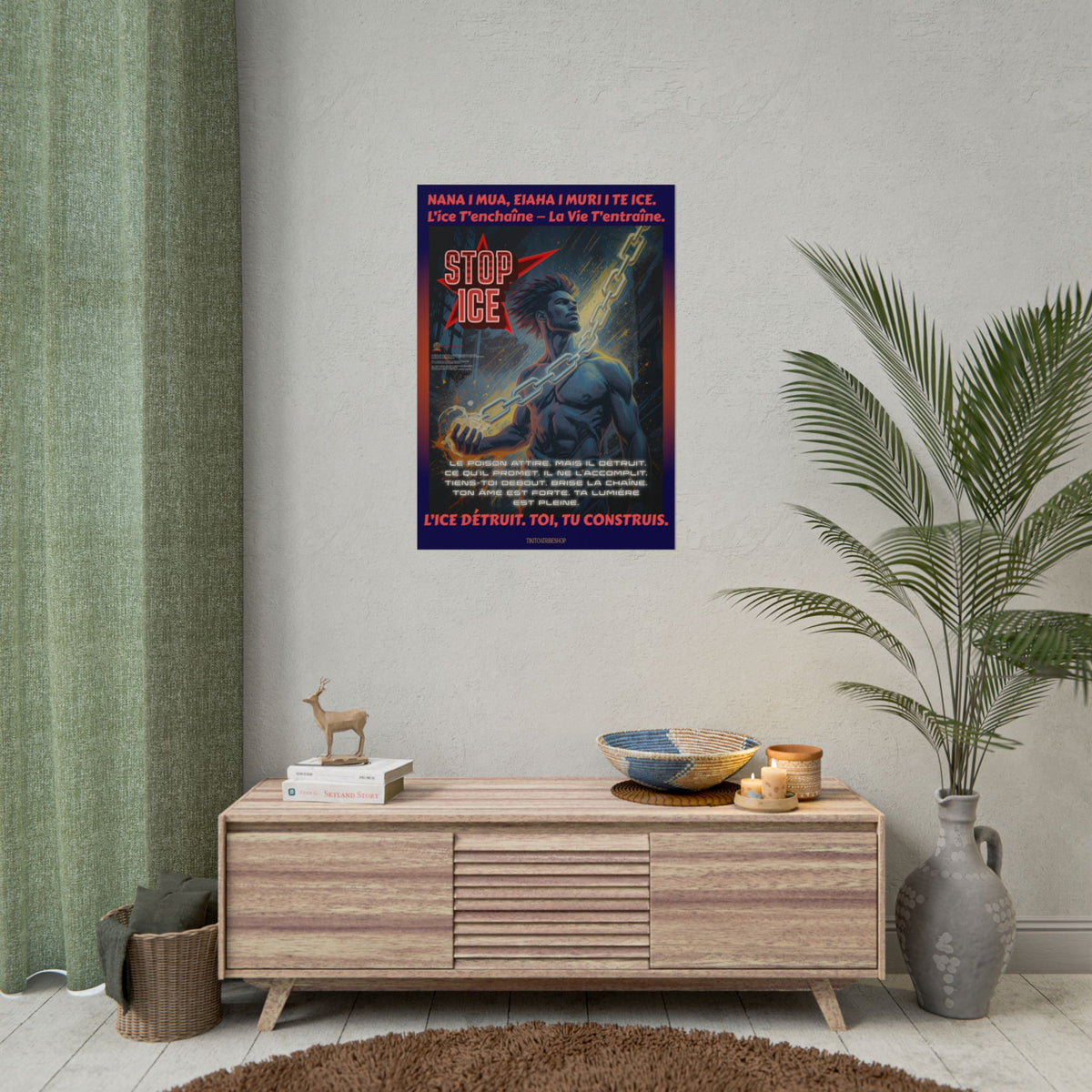 Posters Anti-ICE Polynésie – Affiches de Sensibilisation Contre la Drogue “Paruru i te ora – Brisons les chaînes de l’ICE”