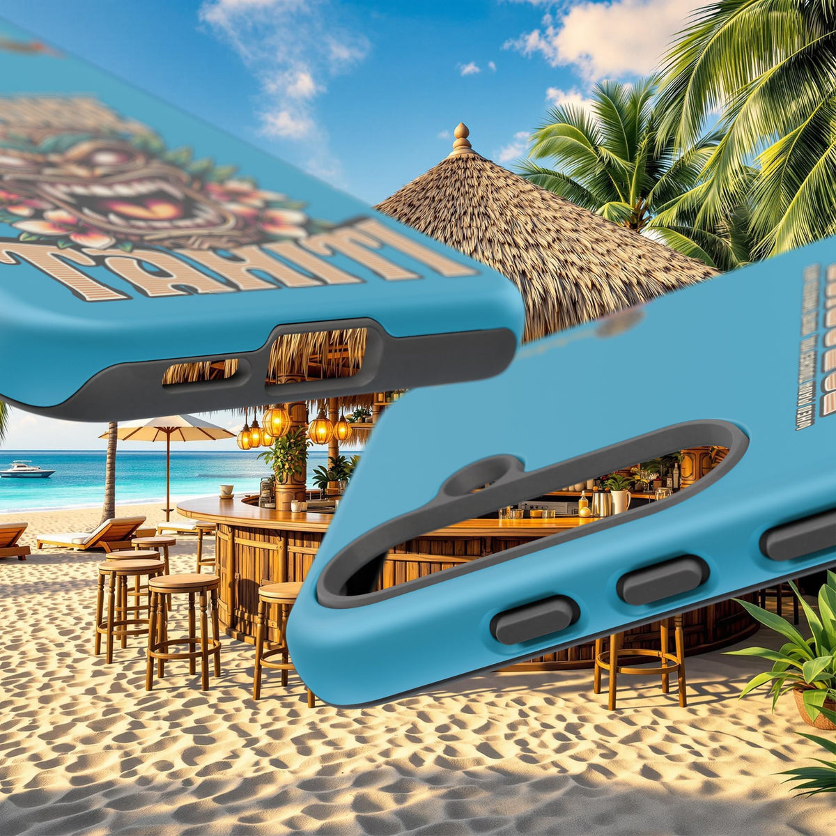 Tahiti – Coque Antichoc Premium Tiki Royal