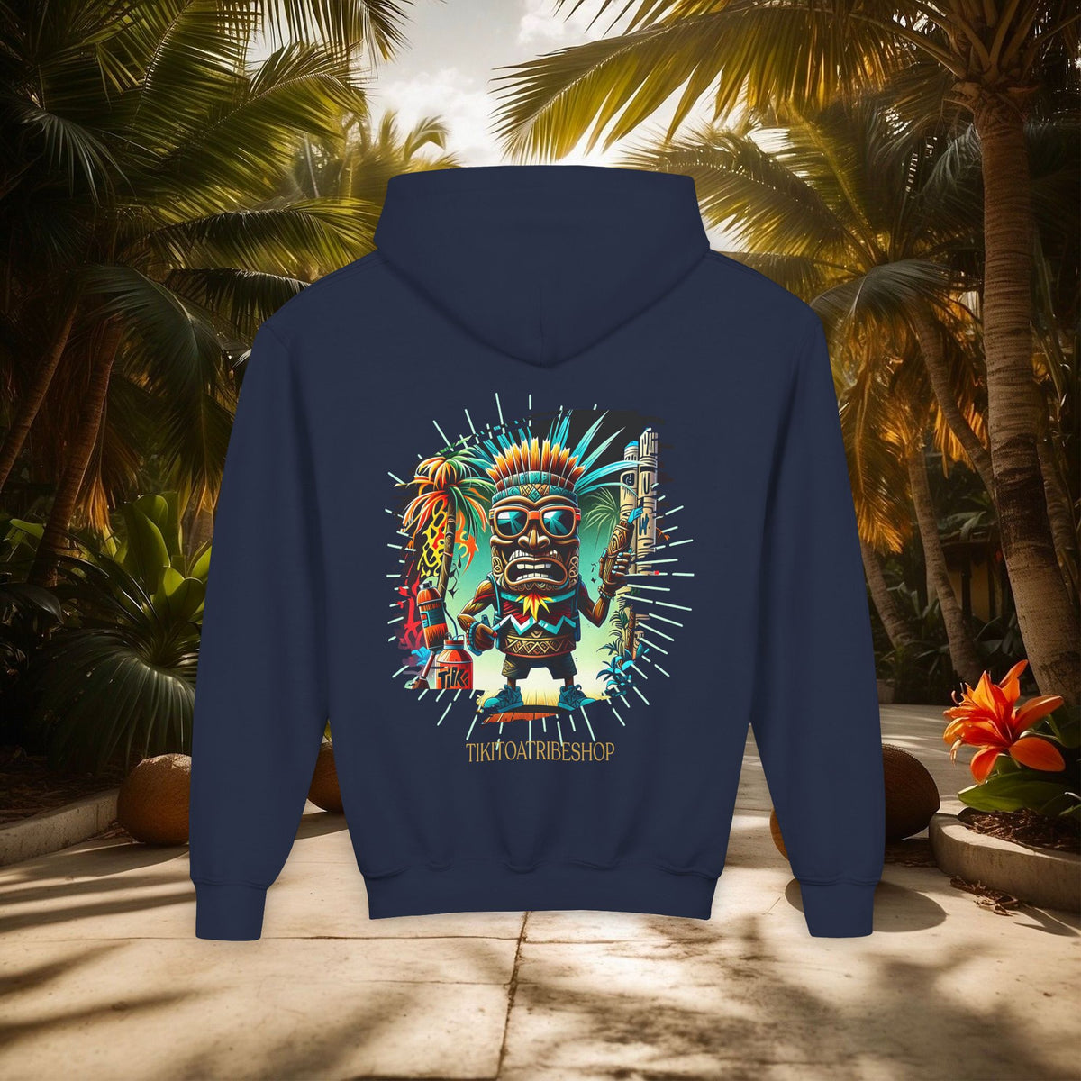 THE TIKI SPIRIT - Thick hooded sweatshirt for youth