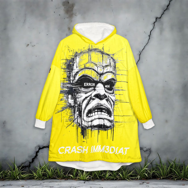 Tiki Glitch &amp; Error Hooded Fleece Blanket