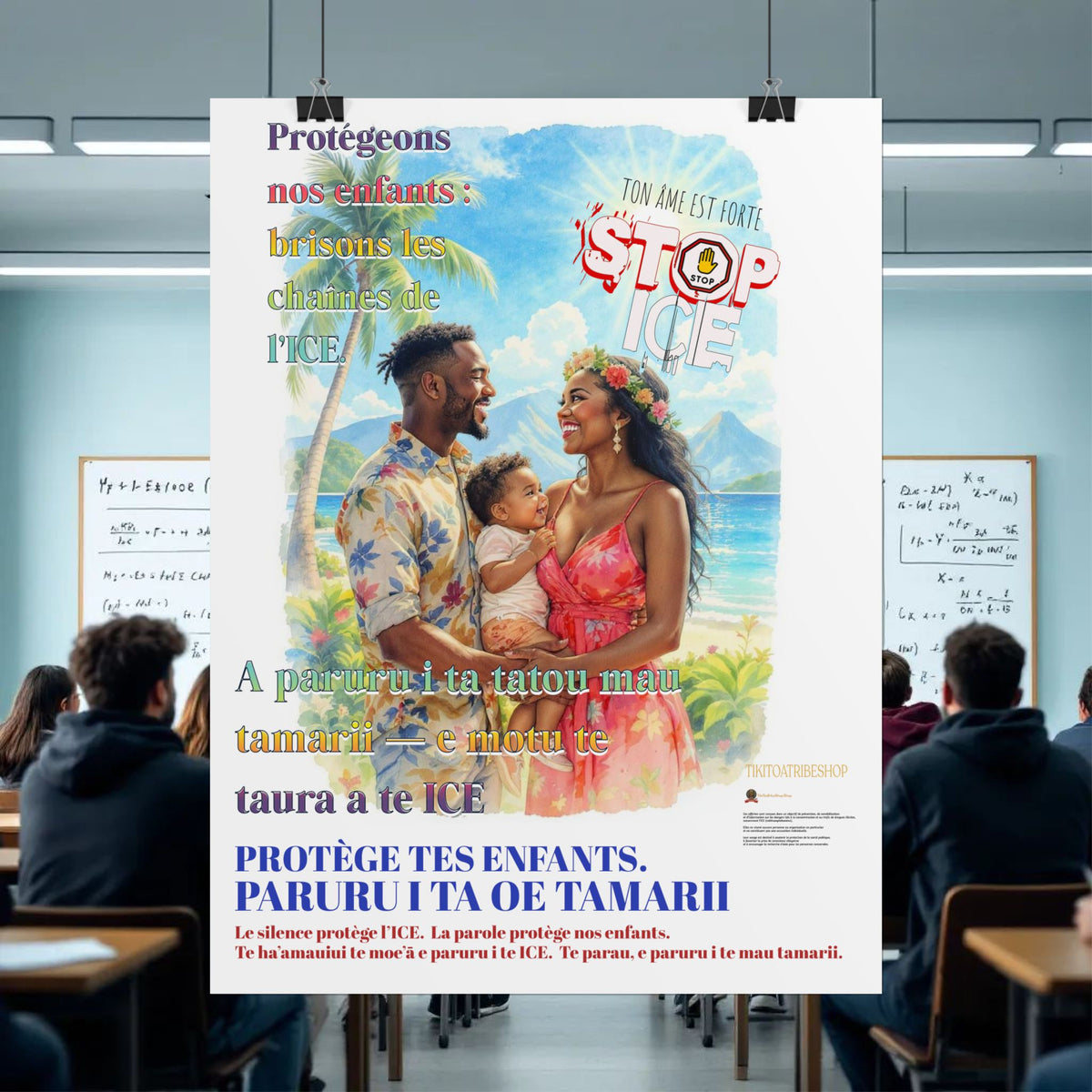 Posters Anti-ICE Polynésie – Affiches de Sensibilisation Contre la Drogue “Paruru i te ora – Brisons les chaînes de l’ICE”