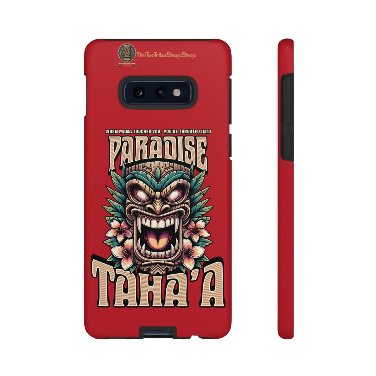 Tahaa – Coque Antichoc Premium « Tiki Féroce » | Design Tribal & Protection Maximale