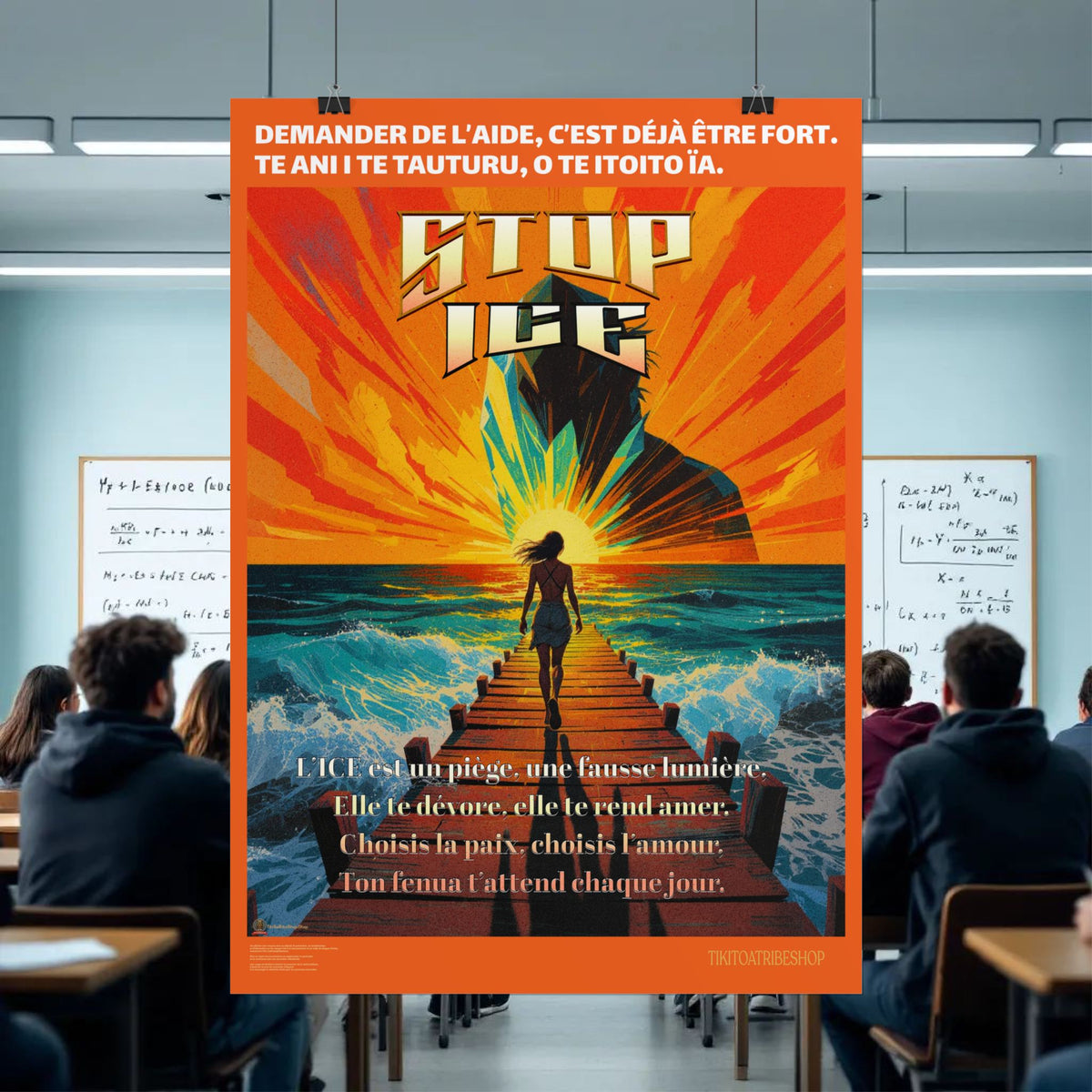 Posters Anti-ICE Polynésie – Affiches de Sensibilisation Contre la Drogue “Paruru i te ora – Brisons les chaînes de l’ICE”