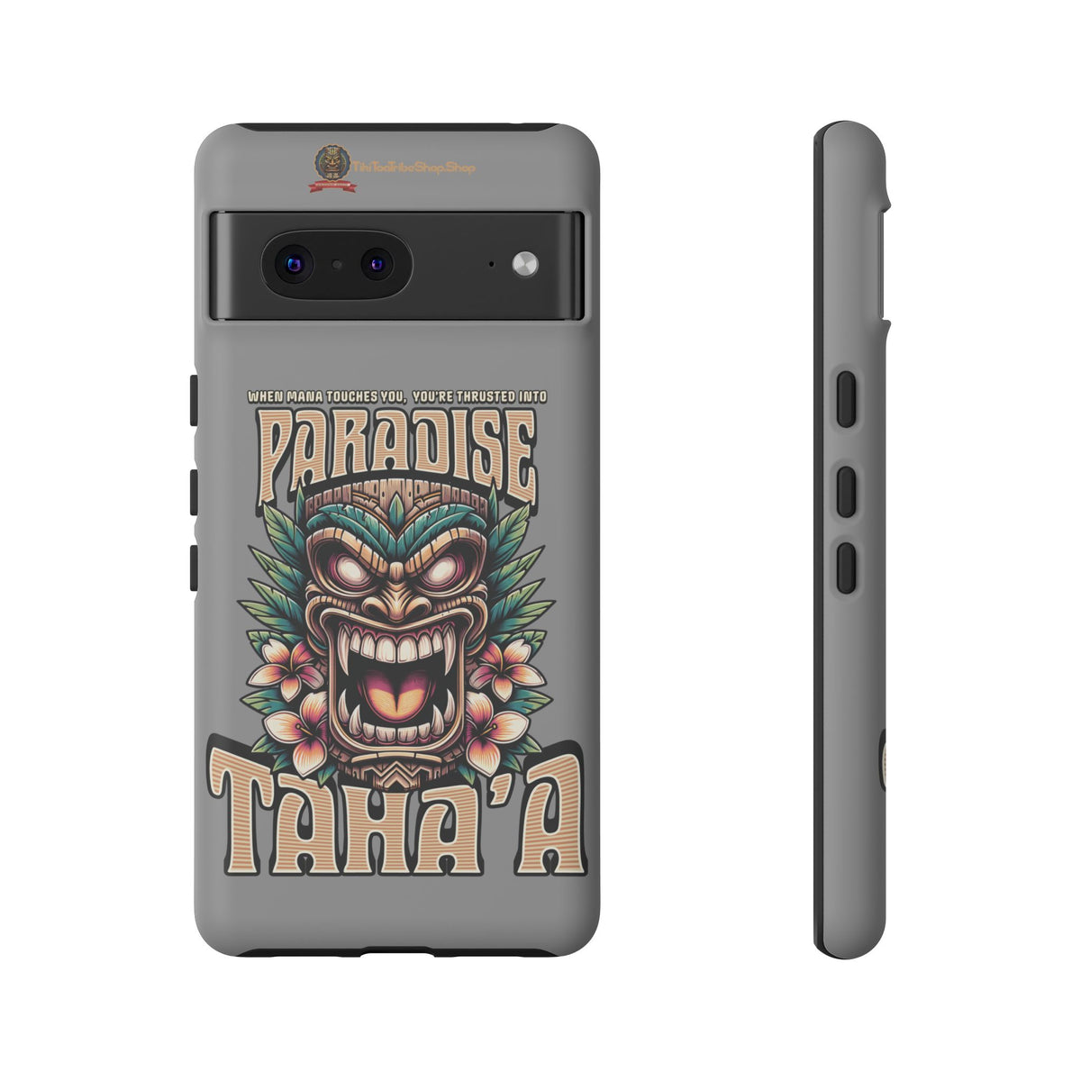 Tahaa – Coque Antichoc Premium « Tiki Féroce » | Design Tribal & Protection Maximale