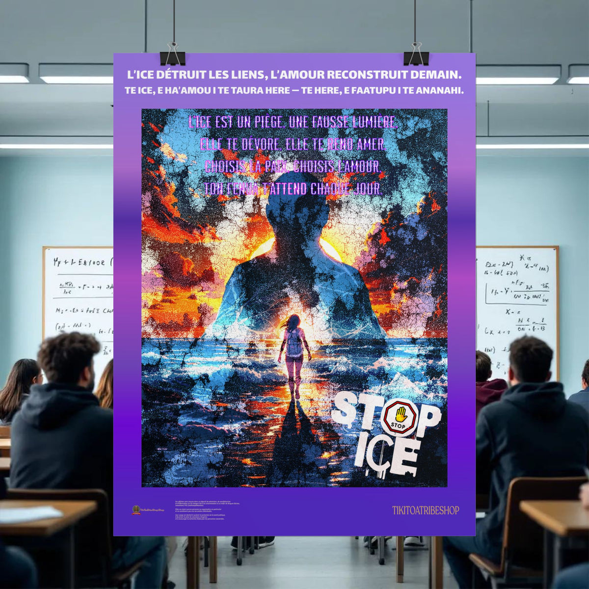 Posters Anti-ICE Polynésie – Affiches de Sensibilisation Contre la Drogue “Paruru i te ora – Brisons les chaînes de l’ICE”