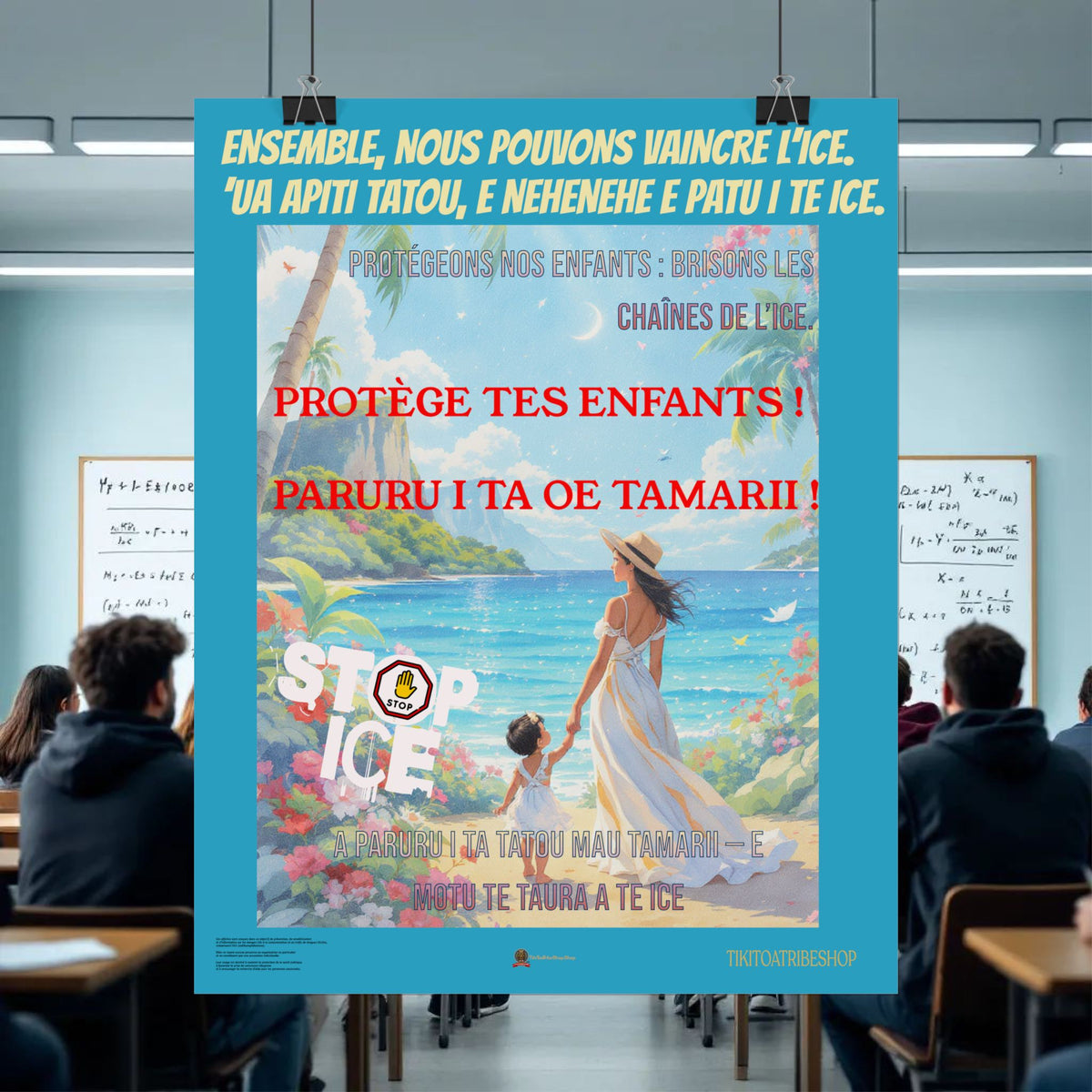 Posters Anti-ICE Polynésie – Affiches de Sensibilisation Contre la Drogue “Paruru i te ora – Brisons les chaînes de l’ICE”