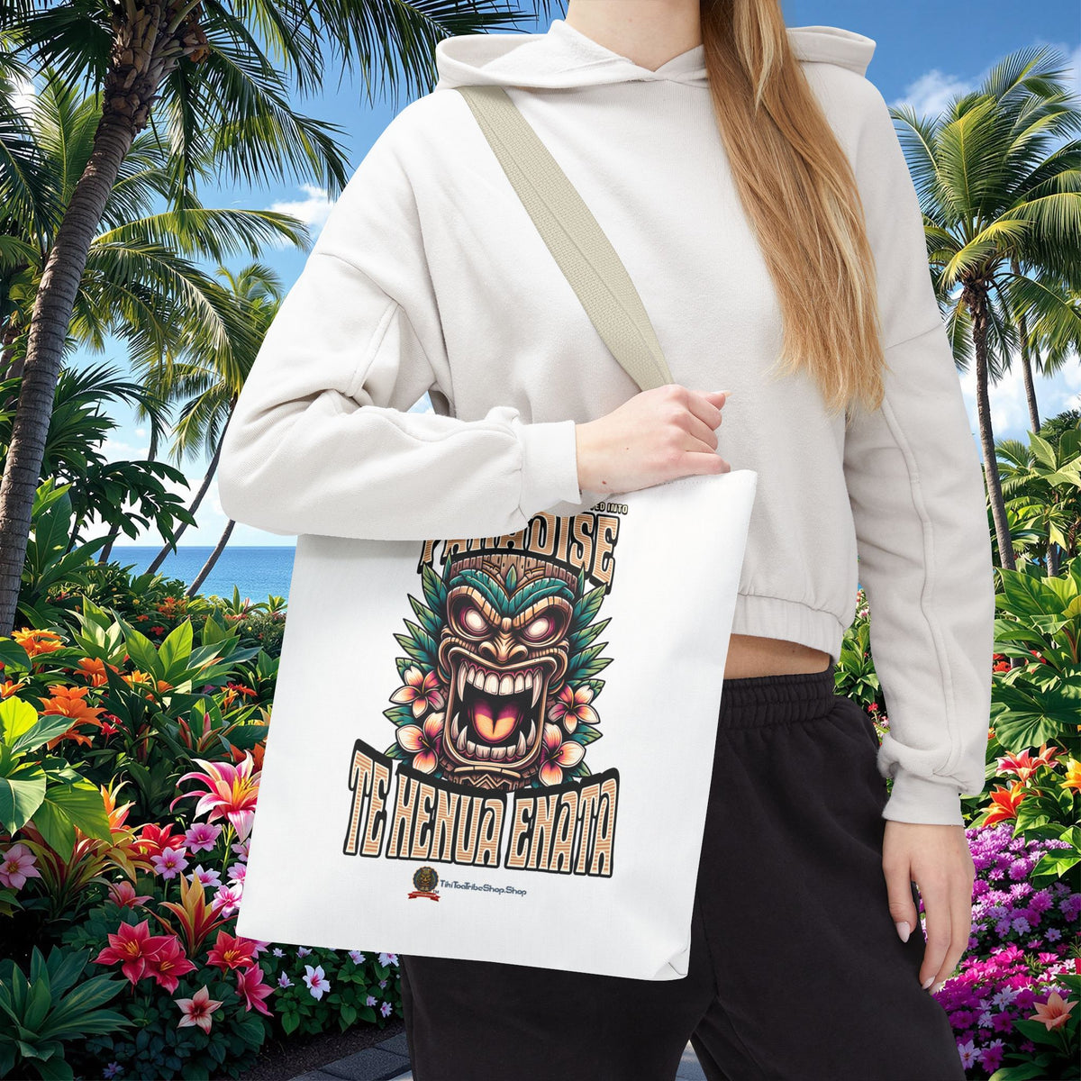 TE HENUA ENATA PARADISE Tote Bag