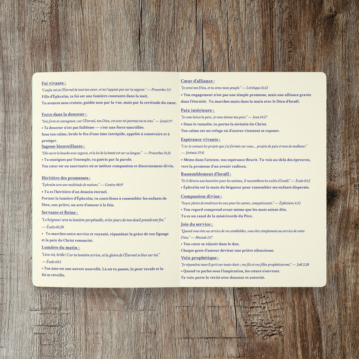 Journal de Prière & Réflexion Spirituelle – Fille d’Éphraïm | Cahier Inspirant LDS pour Femmes | Journal Biblique & Développement Spirituel (200 pages)