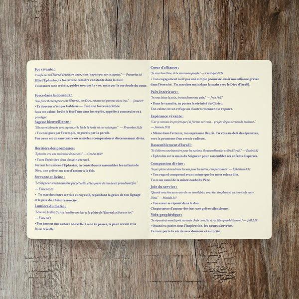 Journal de Prière & Réflexion Spirituelle – Fille d’Éphraïm | Cahier Inspirant LDS pour Femmes | Journal Biblique & Développement Spirituel (200 pages)
