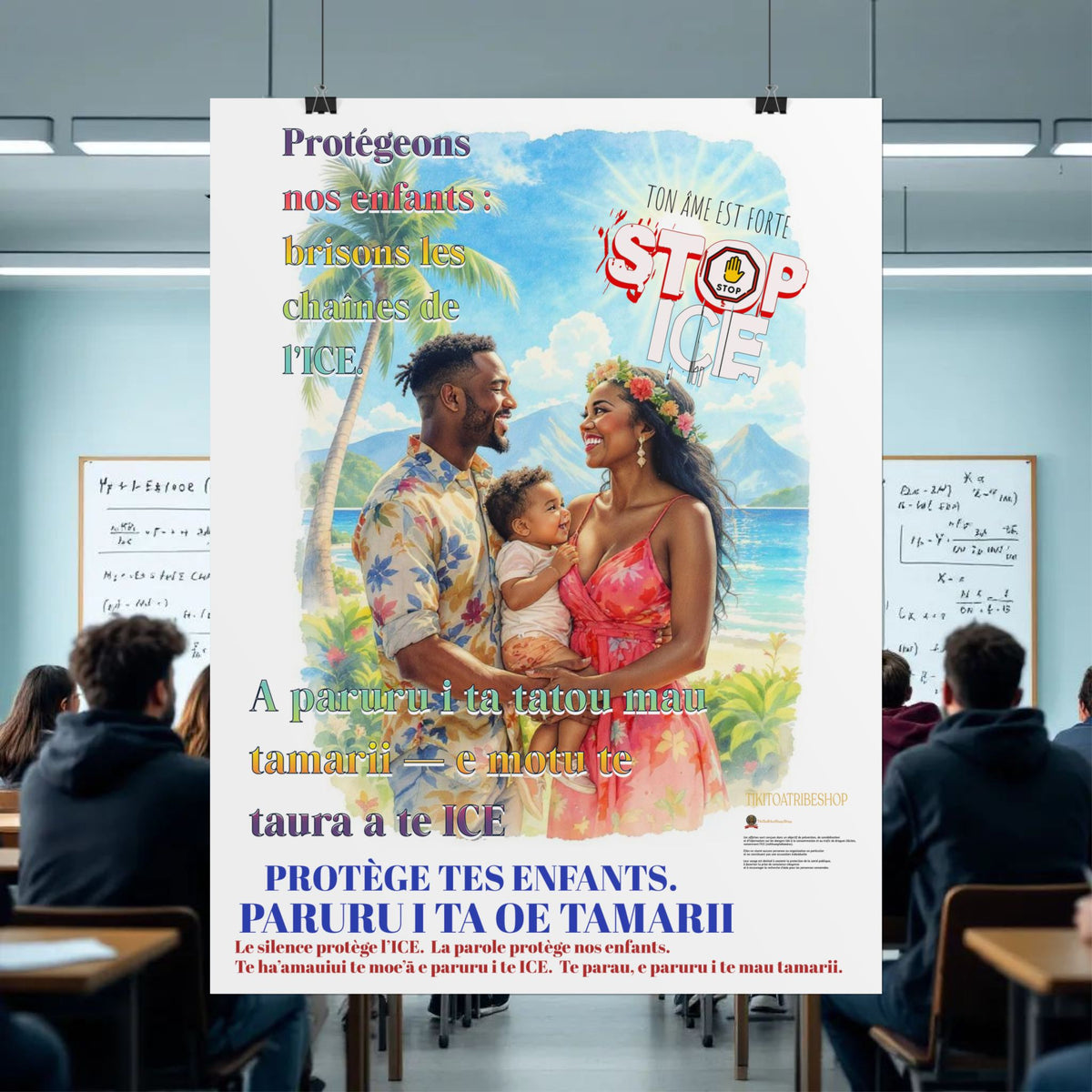 Posters Anti-ICE Polynésie – Affiches de Sensibilisation Contre la Drogue “Paruru i te ora – Brisons les chaînes de l’ICE”