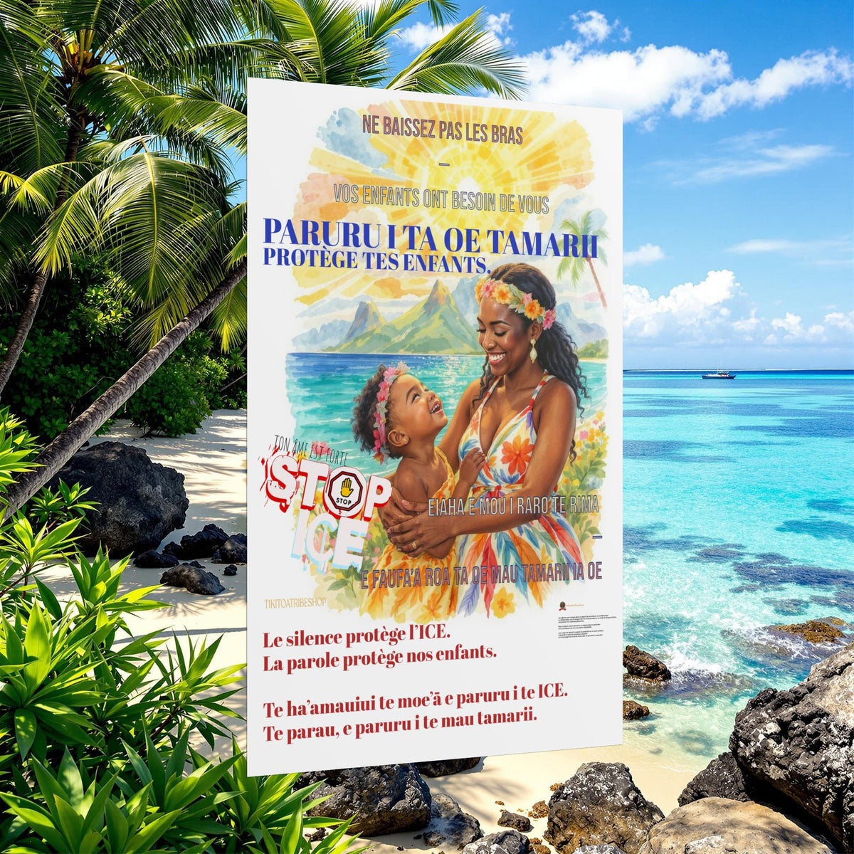 Posters Anti-ICE Polynésie – Affiches de Sensibilisation Contre la Drogue “Paruru i te ora – Brisons les chaînes de l’ICE”