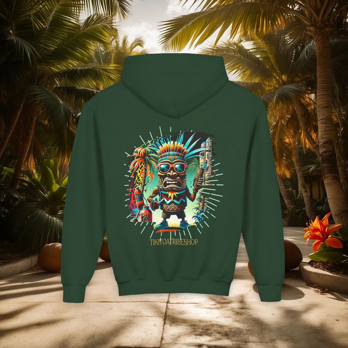 THE TIKI SPIRIT - Thick hooded sweatshirt for youth