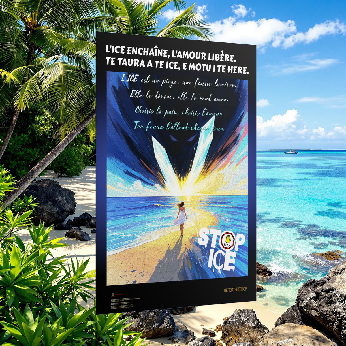 Posters Anti-ICE Polynésie – Affiches de Sensibilisation Contre la Drogue “Paruru i te ora – Brisons les chaînes de l’ICE”