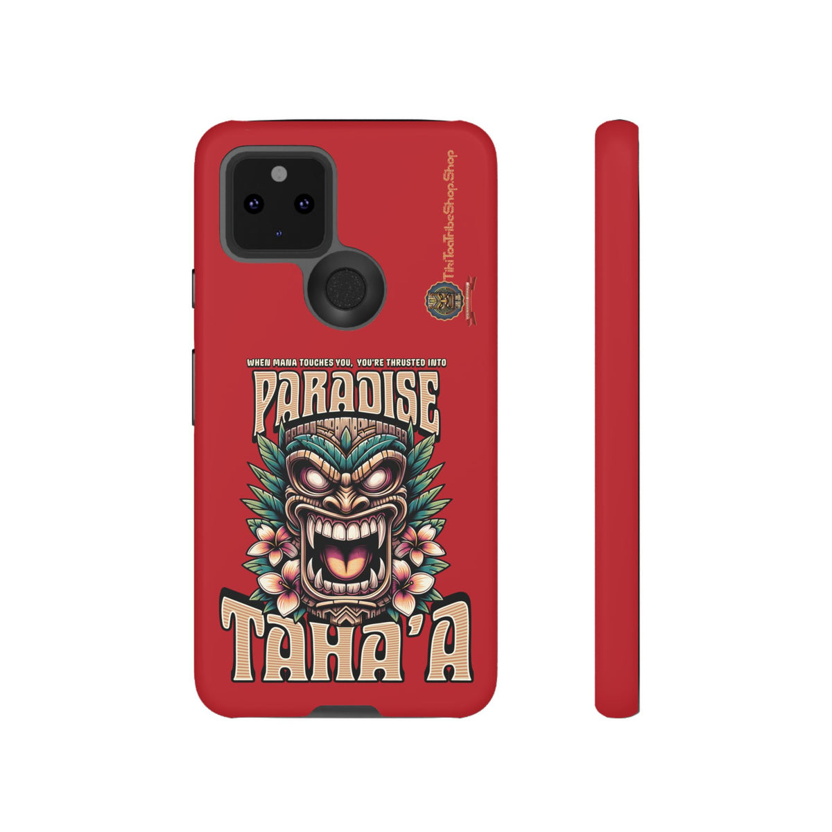 Tahaa – Coque Antichoc Premium « Tiki Féroce » | Design Tribal & Protection Maximale