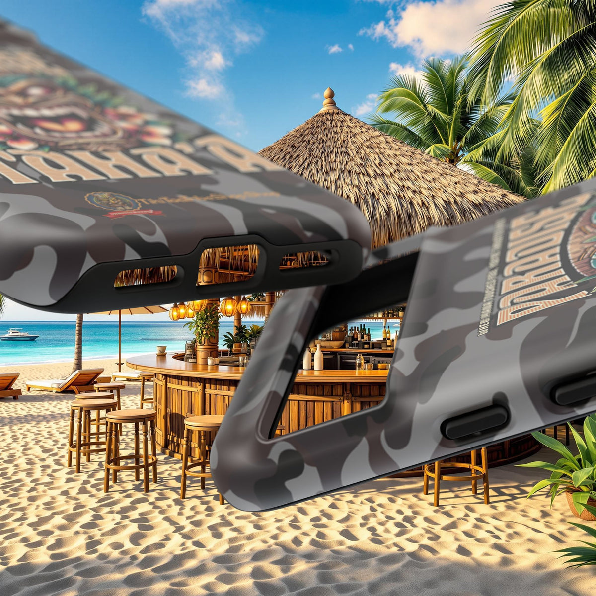 Tahaa – Coque Antichoc Premium « Tiki Féroce » | Design Tribal & Protection Maximale