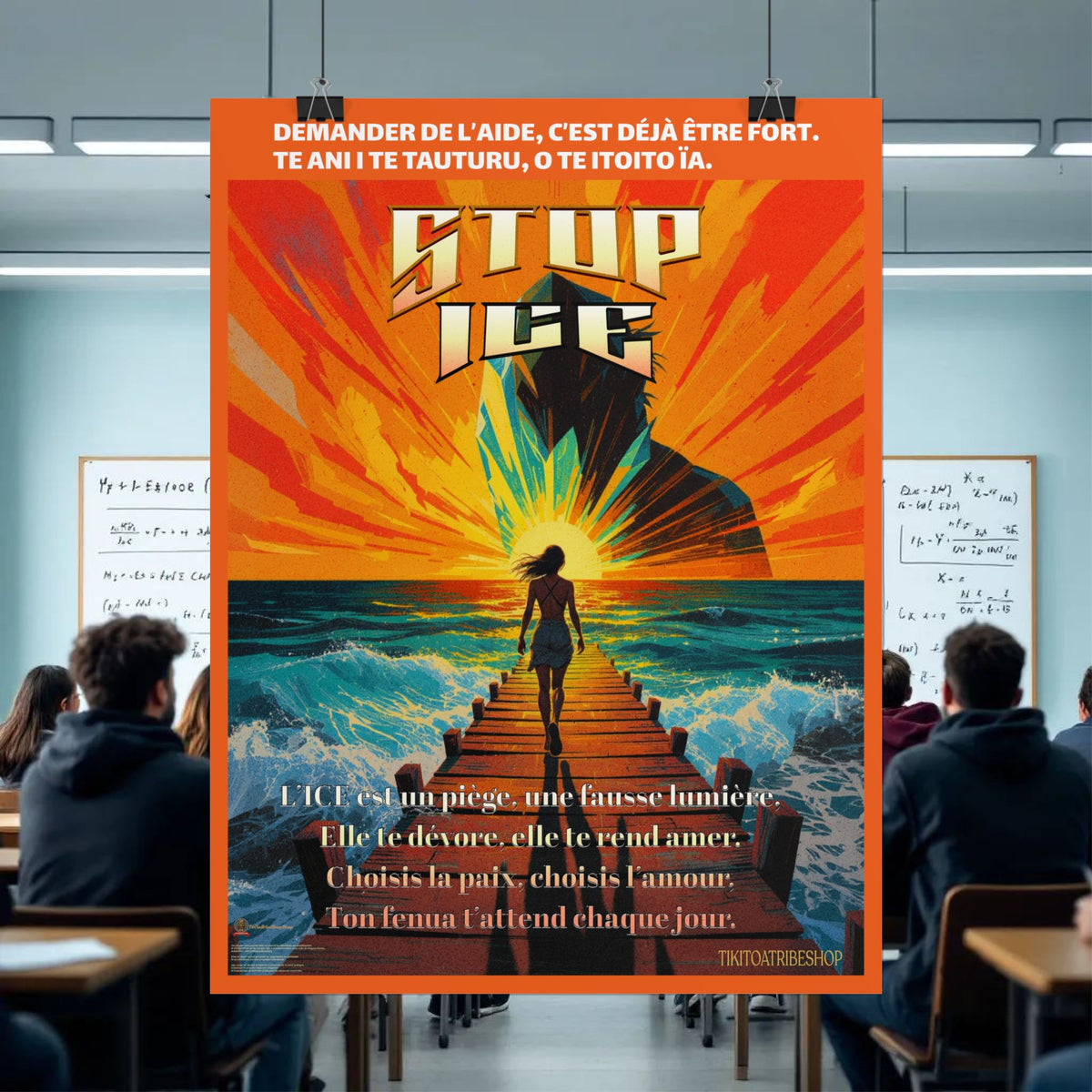 Posters Anti-ICE Polynésie – Affiches de Sensibilisation Contre la Drogue “Paruru i te ora – Brisons les chaînes de l’ICE”
