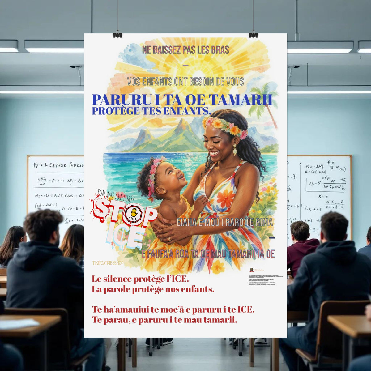 Posters Anti-ICE Polynésie – Affiches de Sensibilisation Contre la Drogue “Paruru i te ora – Brisons les chaînes de l’ICE”
