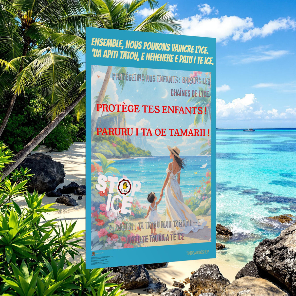 Posters Anti-ICE Polynésie – Affiches de Sensibilisation Contre la Drogue “Paruru i te ora – Brisons les chaînes de l’ICE”