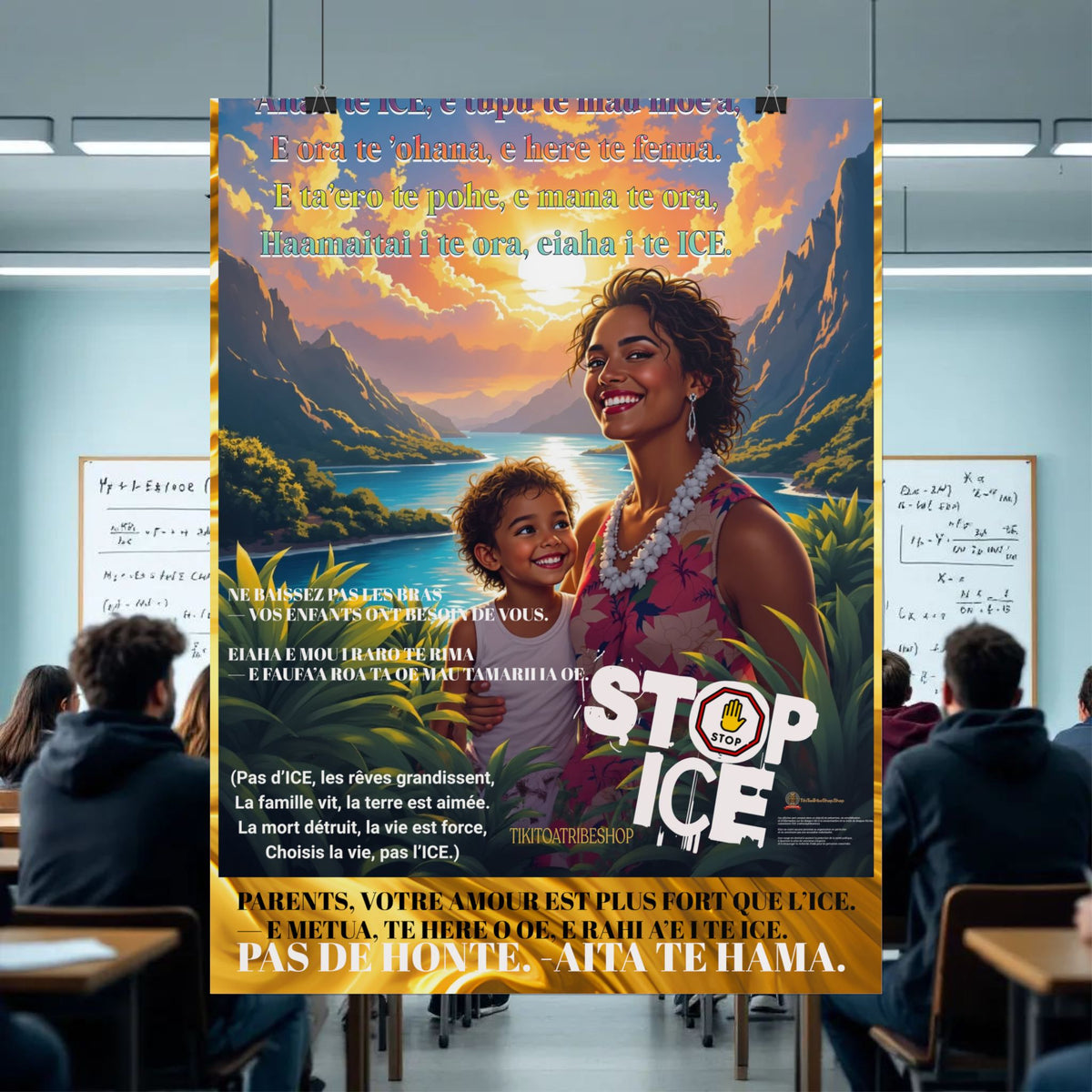 Posters Anti-ICE Polynésie – Affiches de Sensibilisation Contre la Drogue “Paruru i te ora – Brisons les chaînes de l’ICE”