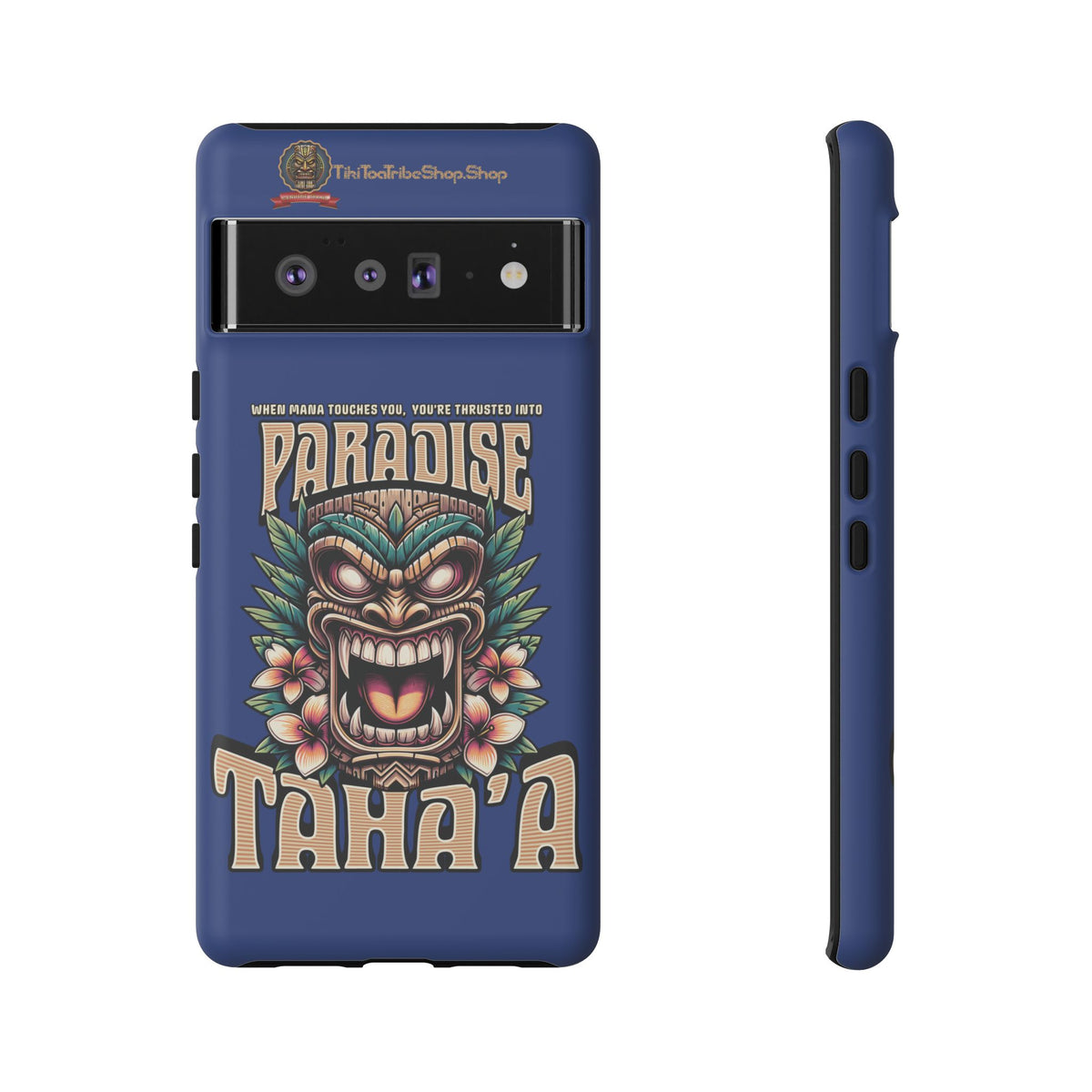 Tahaa – Coque Antichoc Premium « Tiki Féroce » | Design Tribal & Protection Maximale