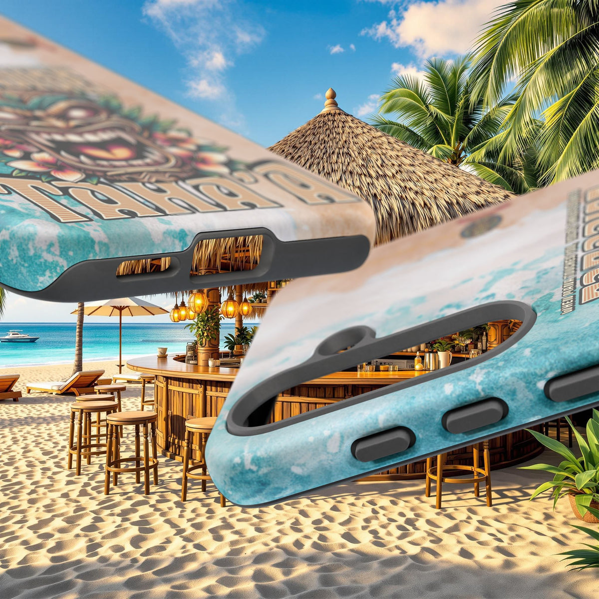 Tahaa – Coque Antichoc Premium « Tiki Féroce » | Design Tribal & Protection Maximale