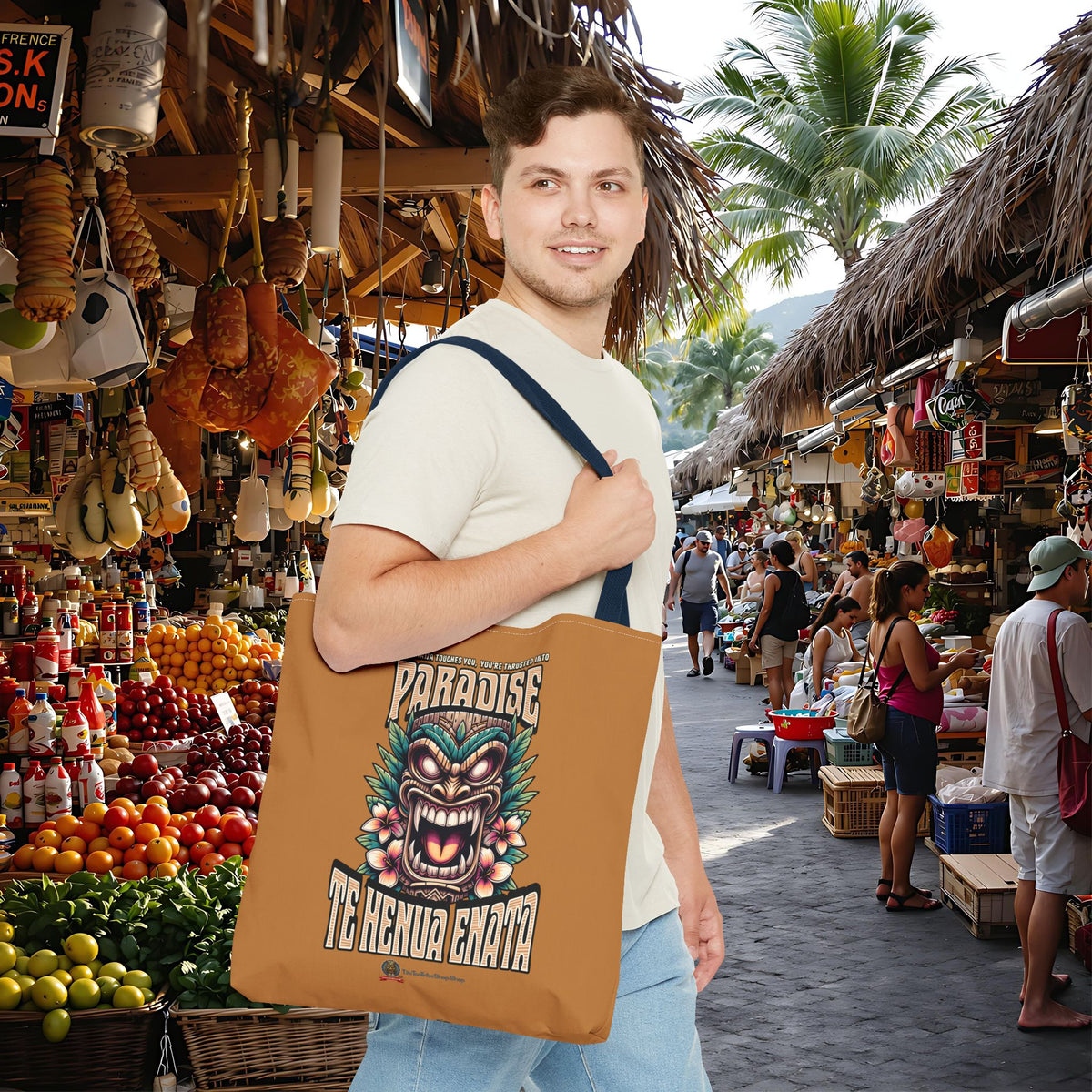 TE HENUA ENATA PARADISE Tote Bag