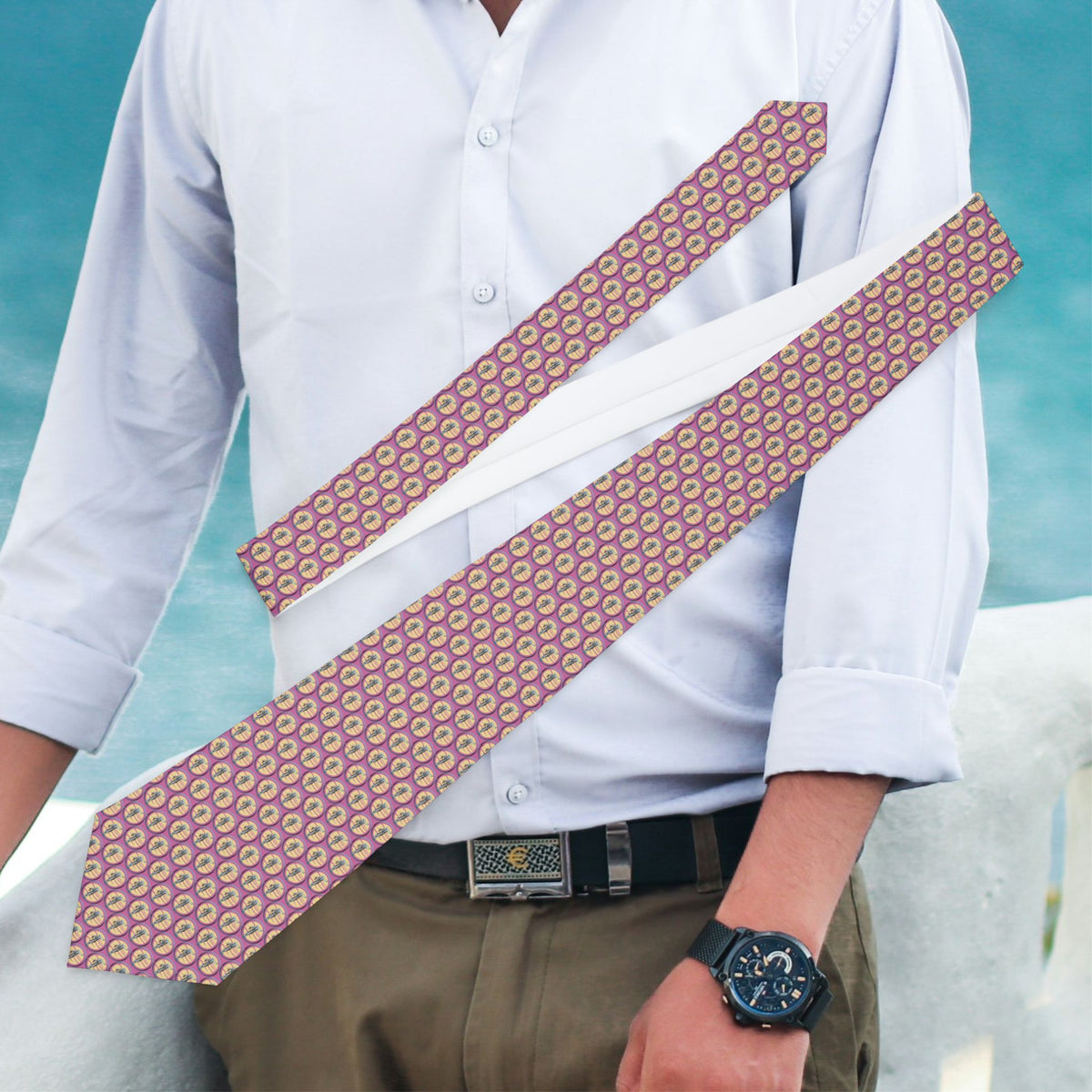 Moroni Graphic Dots inspiration tie