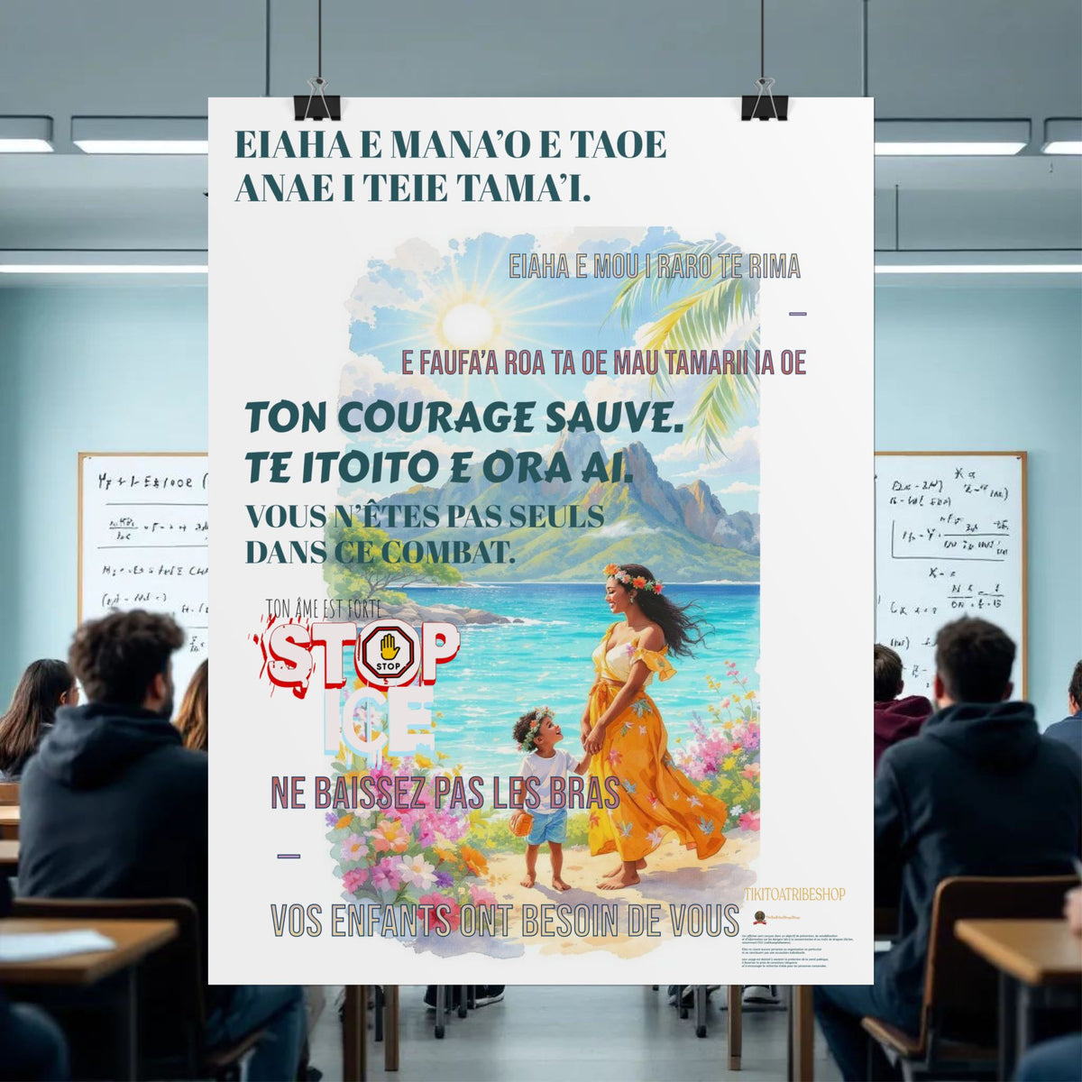 Posters Anti-ICE Polynésie – Affiches de Sensibilisation Contre la Drogue “Paruru i te ora – Brisons les chaînes de l’ICE”