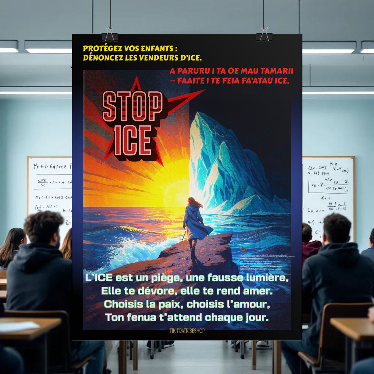 Posters Anti-ICE Polynésie – Affiches de Sensibilisation Contre la Drogue “Paruru i te ora – Brisons les chaînes de l’ICE”