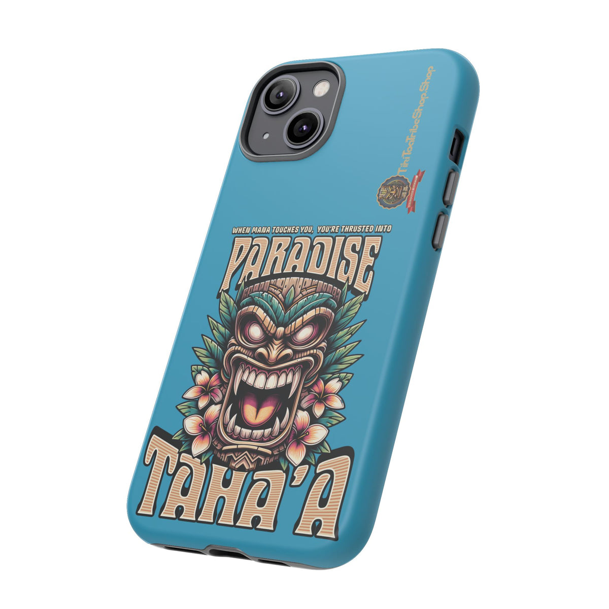 Tahaa – Coque Antichoc Premium « Tiki Féroce » | Design Tribal & Protection Maximale