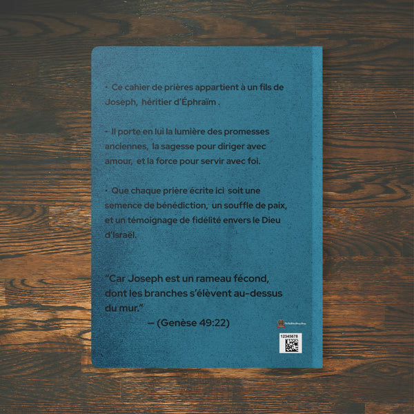 Journal de Prière & Réflexion Spirituelle – Fils d’Éphraïm | Cahier Inspirant LDS pour Hommes | Journal Biblique & Croissance Spirituelle (200 pages)