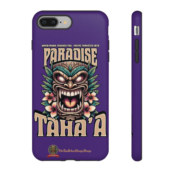 Tahaa – Coque Antichoc Premium « Tiki Féroce » | Design Tribal & Protection Maximale