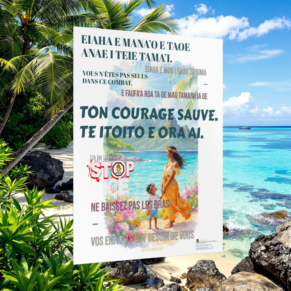 Posters Anti-ICE Polynésie – Affiches de Sensibilisation Contre la Drogue “Paruru i te ora – Brisons les chaînes de l’ICE”