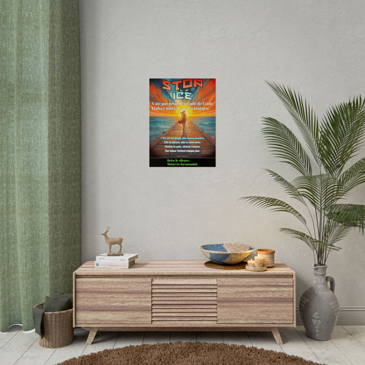 Posters Anti-ICE Polynésie – Affiches de Sensibilisation Contre la Drogue “Paruru i te ora – Brisons les chaînes de l’ICE”